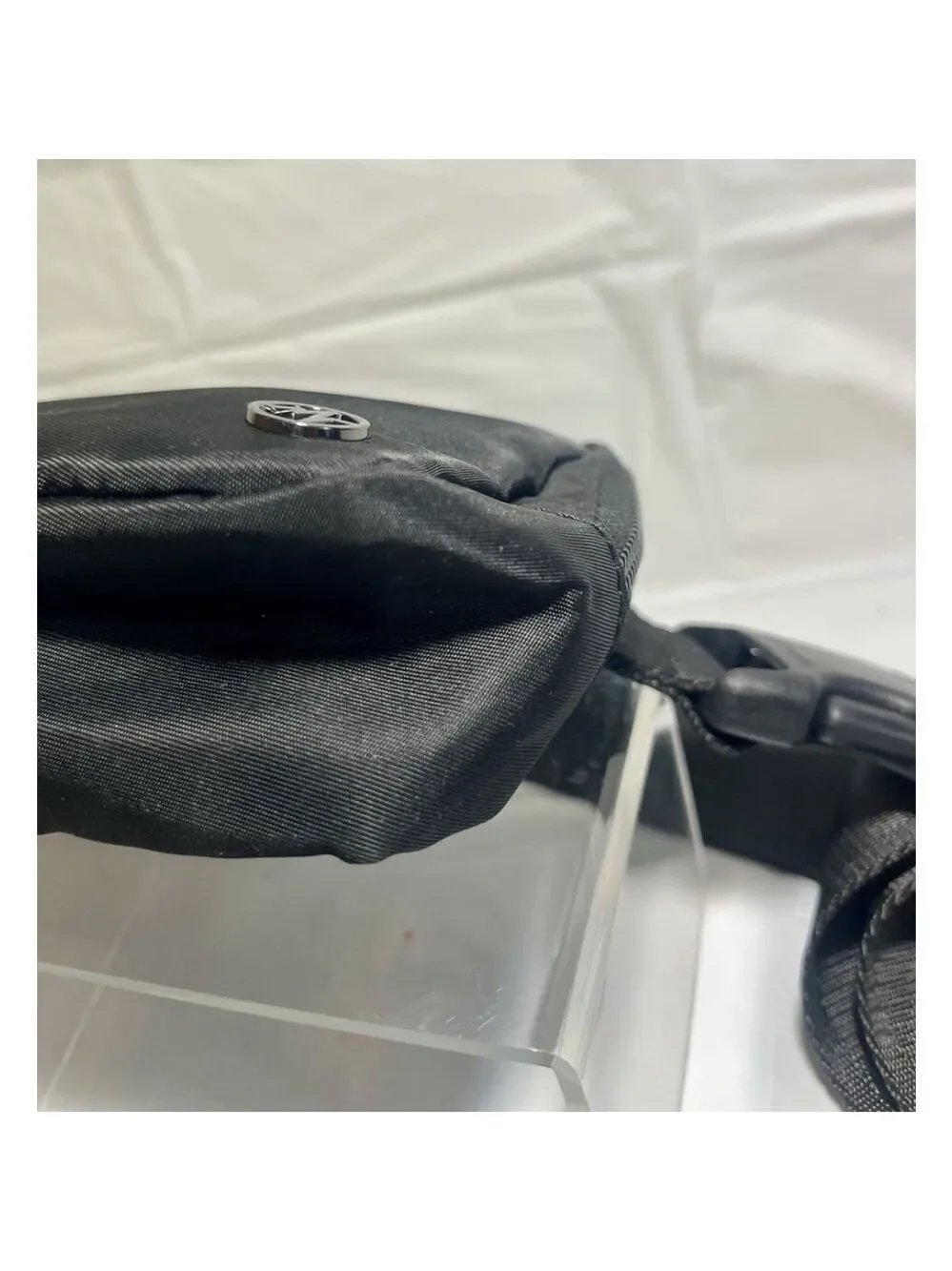 PanderEverywhere Nylon Messenger Bag fanny crossbody Black Onyx